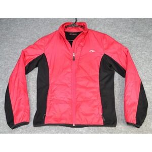 KJUS Ski Jacket Women's 38 / M Red Pink Insulated Primaloft Puffer Snow Full Zip